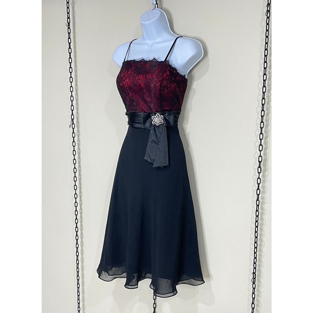Vintage Aspeed Mini Dress Y2K Whimsigoth Gothic Lace Mesh Layer Size M Coquette